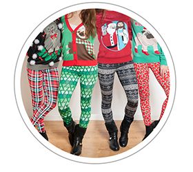 Tipsy Elves Ugly Christmas Sweaters and Leggings