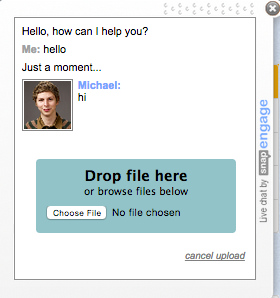 live chat file sharing